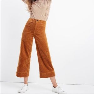 Madewell Emmett slim corduroy crop pant